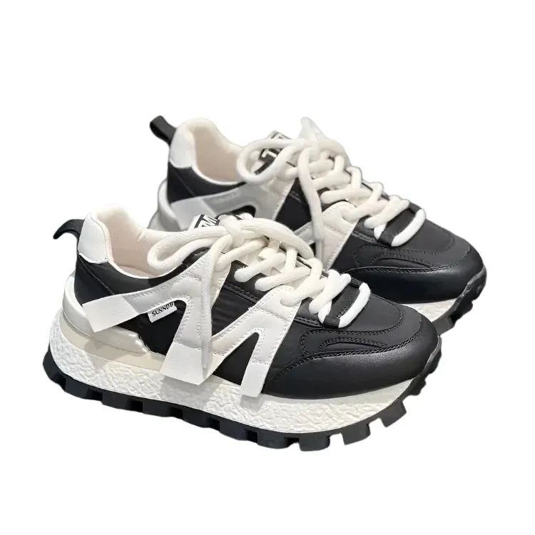 2024 Premium Women’s Leather Sneakers | Breathable, Comfortable Casual & Outdoor Running Shoes