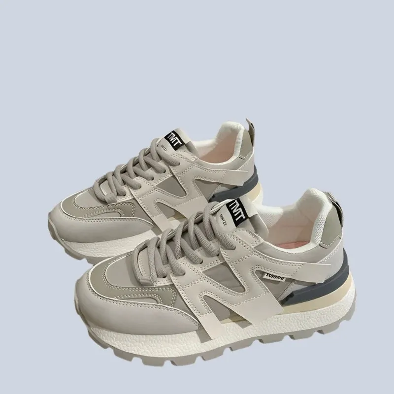 2024 Premium Women’s Leather Sneakers | Breathable, Comfortable Casual & Outdoor Running Shoes