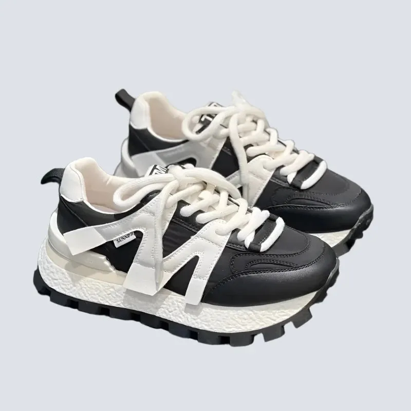 2024 Premium Women’s Leather Sneakers | Breathable, Comfortable Casual & Outdoor Running Shoes