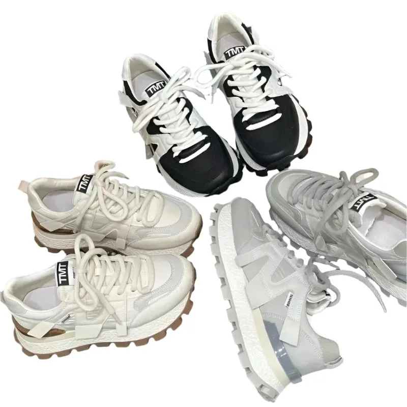 2024 Premium Women’s Leather Sneakers | Breathable, Comfortable Casual & Outdoor Running Shoes