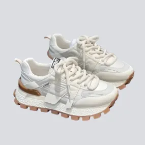 2024 Premium Women’s Leather Sneakers | Breathable, Comfortable Casual & Outdoor Running Shoes