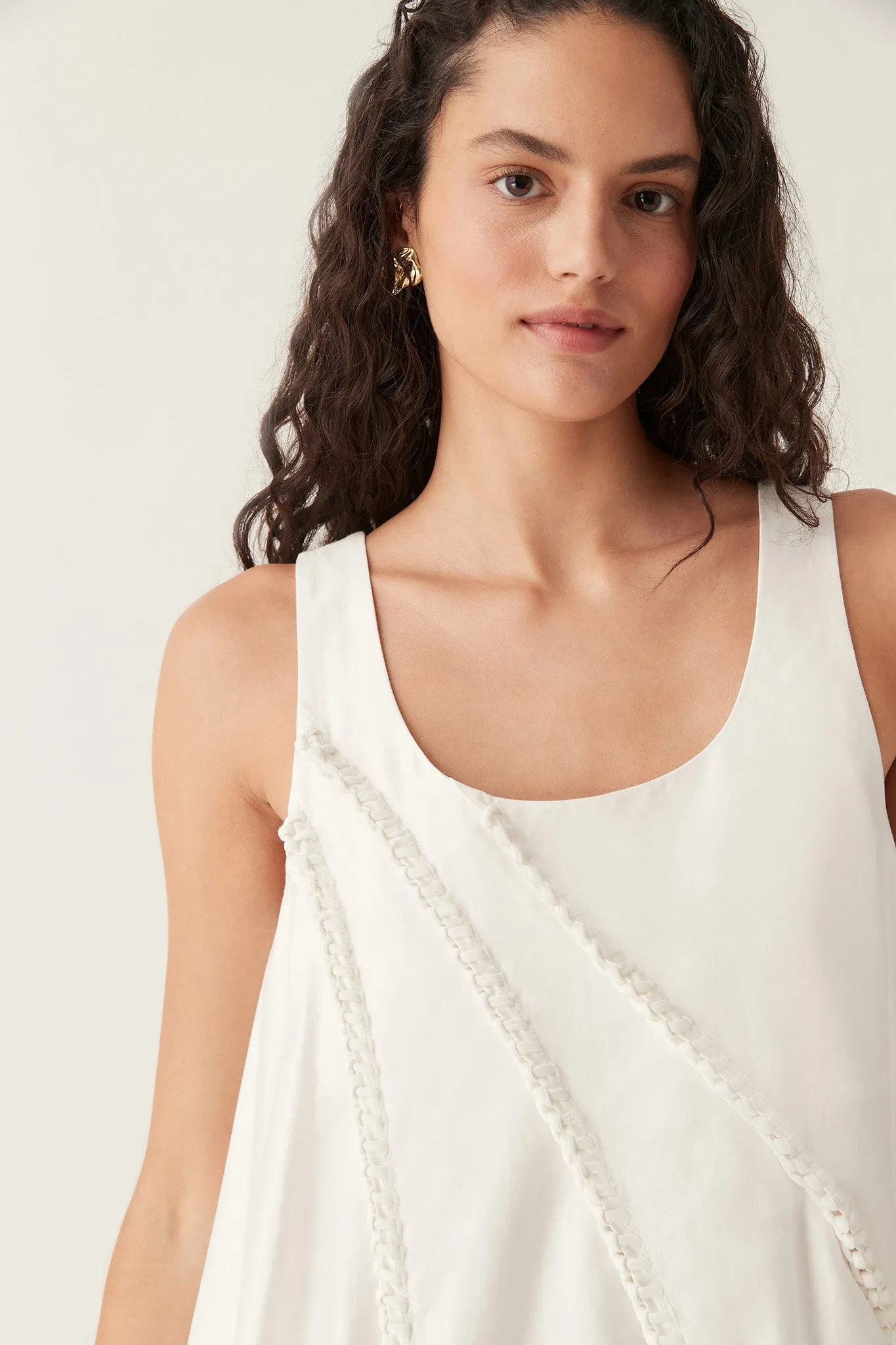 Asta Whipstitch Mini Dress