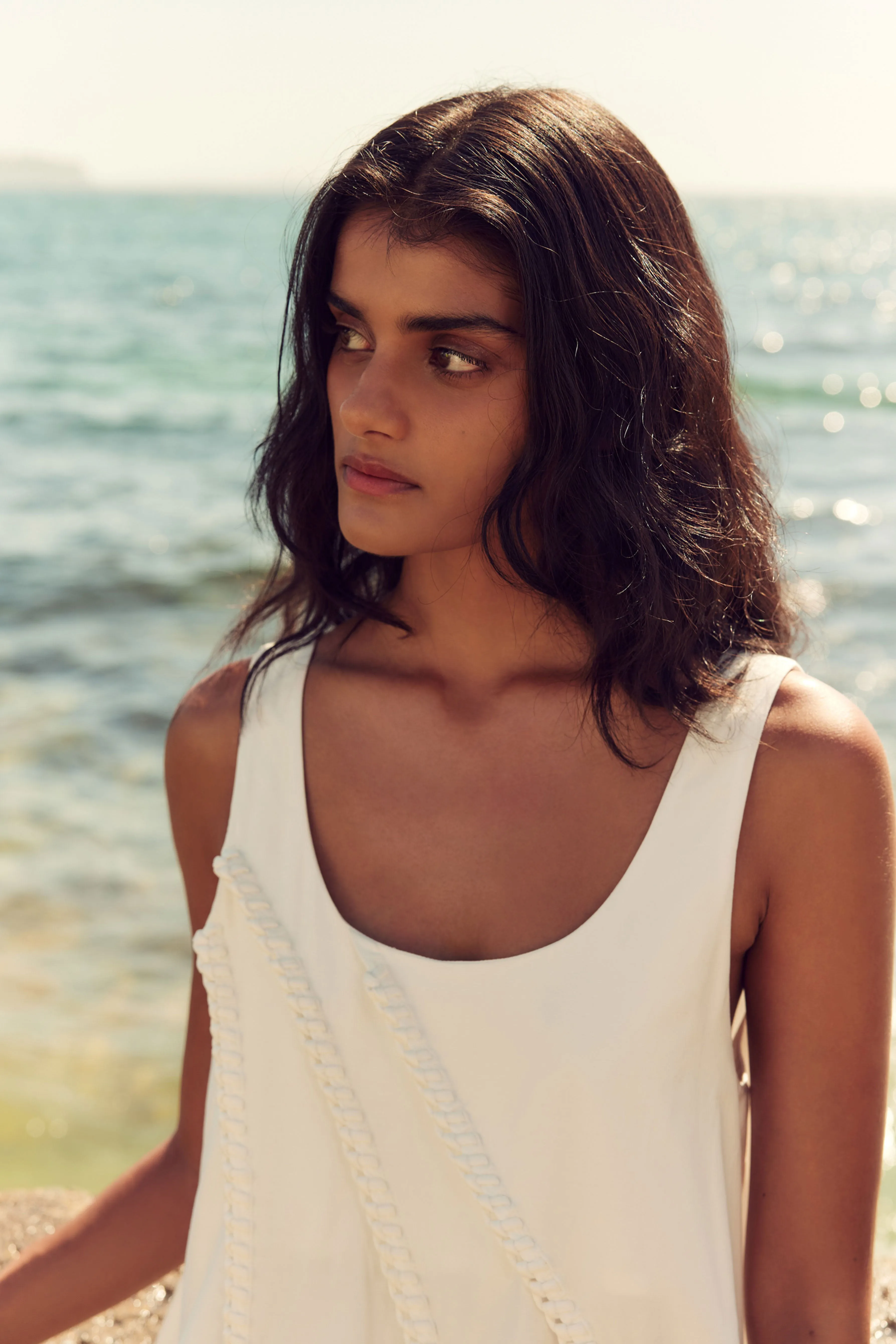 Asta Whipstitch Mini Dress
