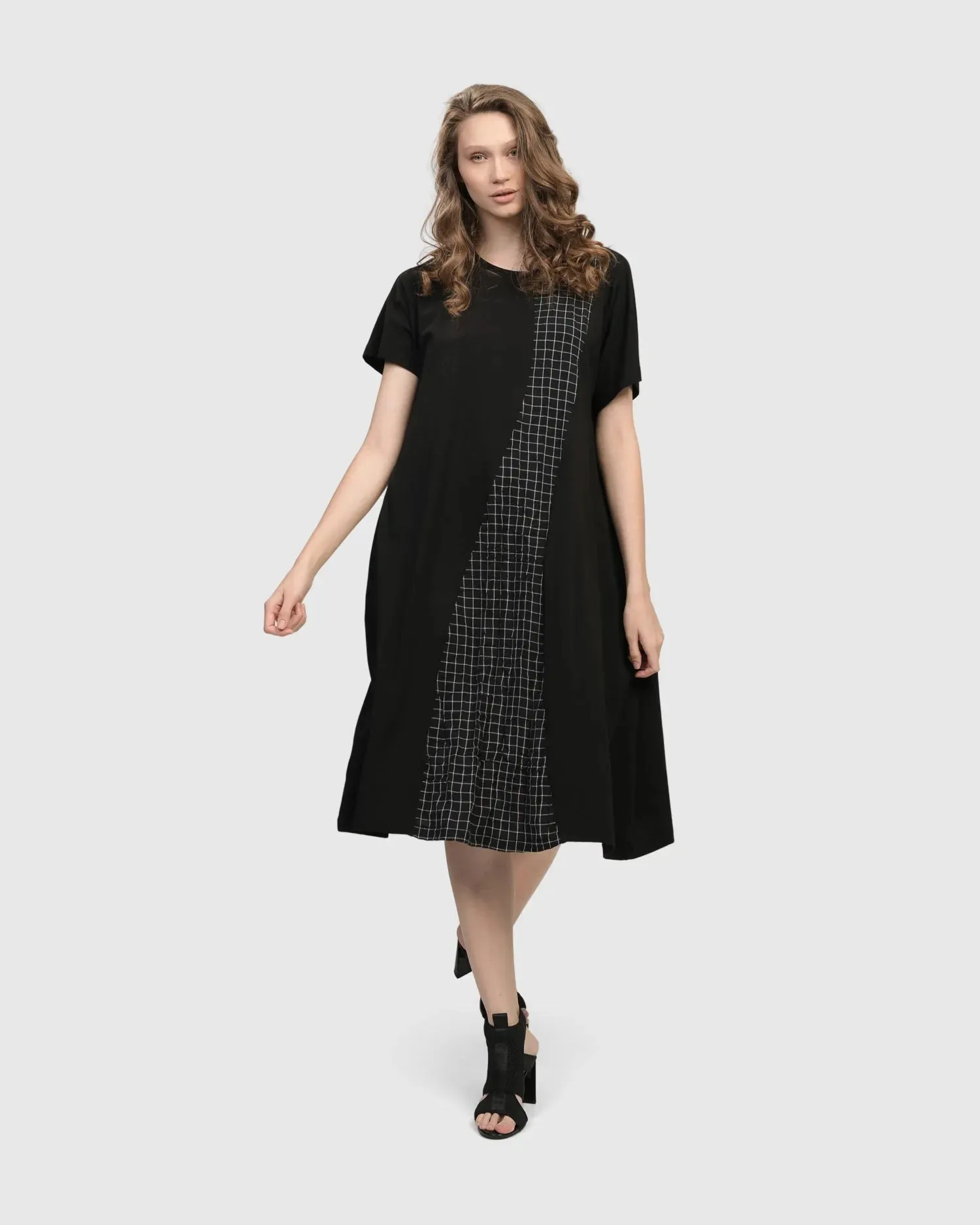 Athena Relaxed Cocoon Dress, Net