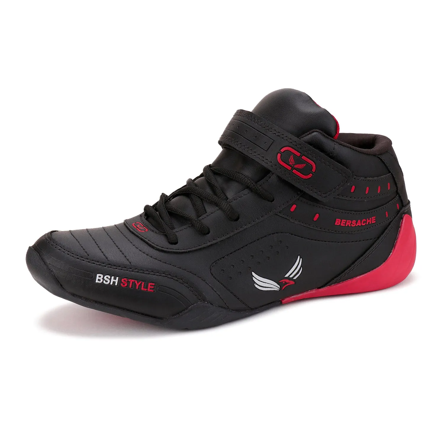 Bersache Lightweight Casual Sneaker Shoes For Men Black-9020