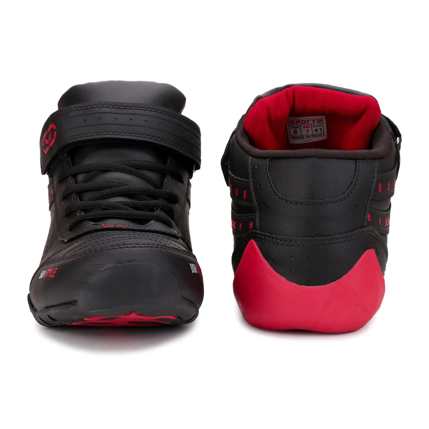 Bersache Lightweight Casual Sneaker Shoes For Men Black-9020