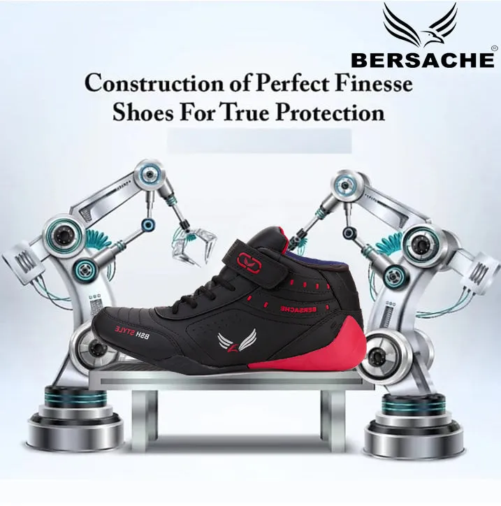 Bersache Lightweight Casual Sneaker Shoes For Men Black-9020