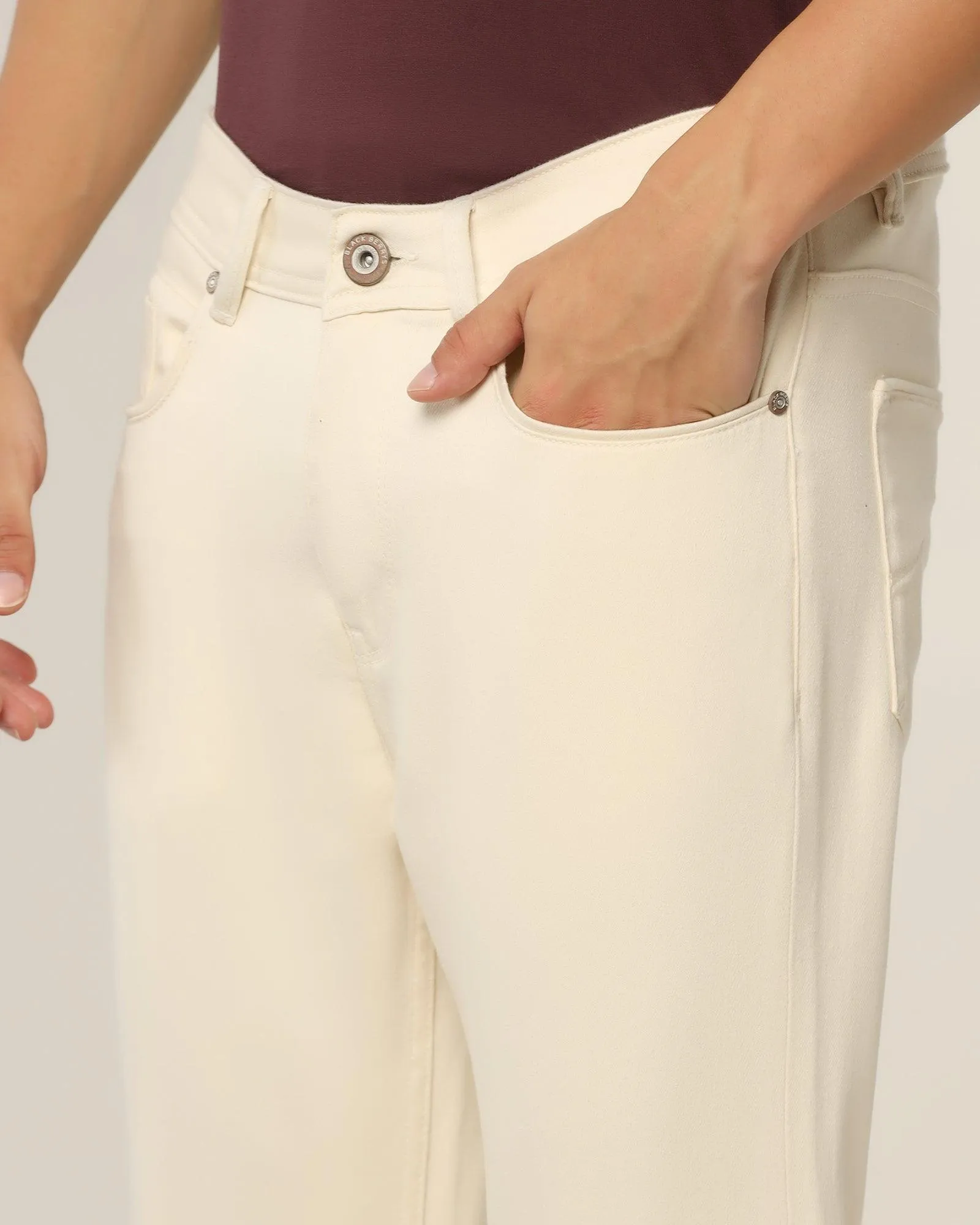 Bleed Zero Slim Yonk Fit Ecru Jeans - Abto