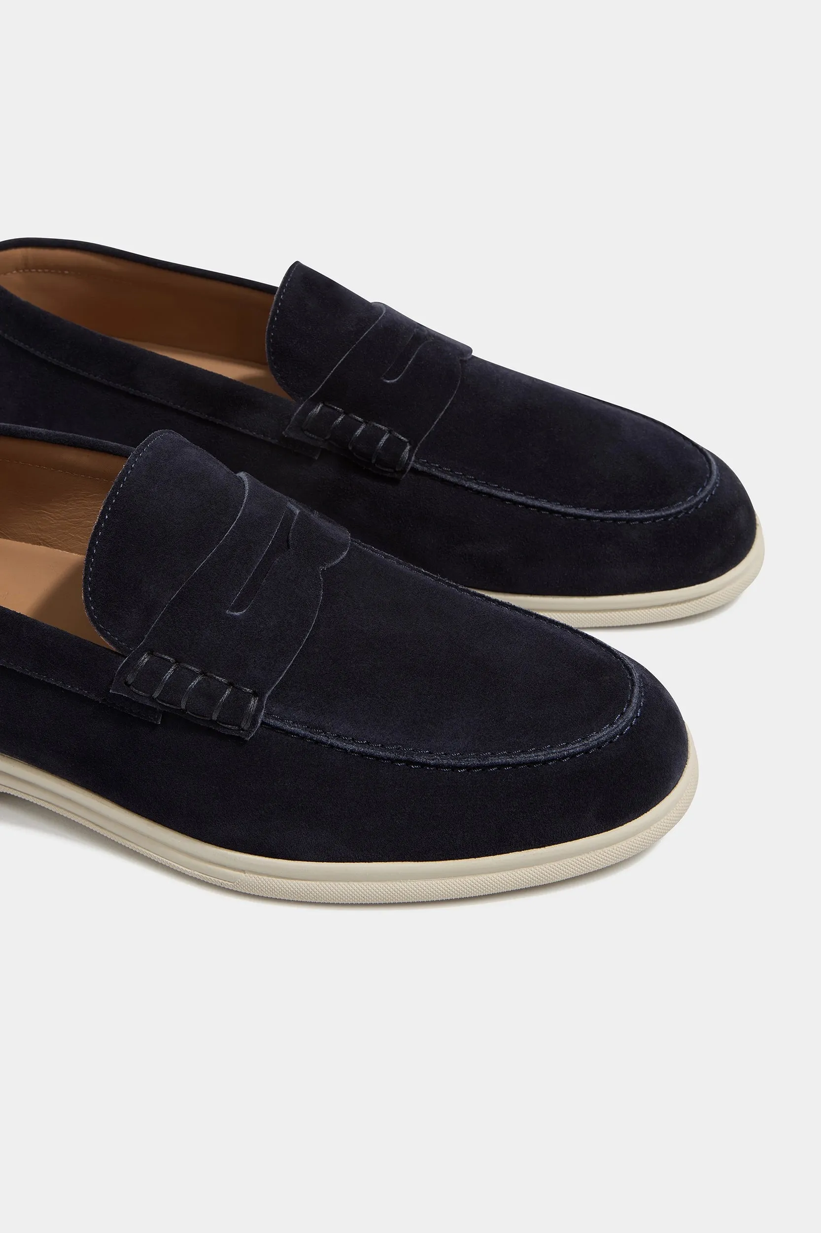 Blue penny loafers - Made in Italy