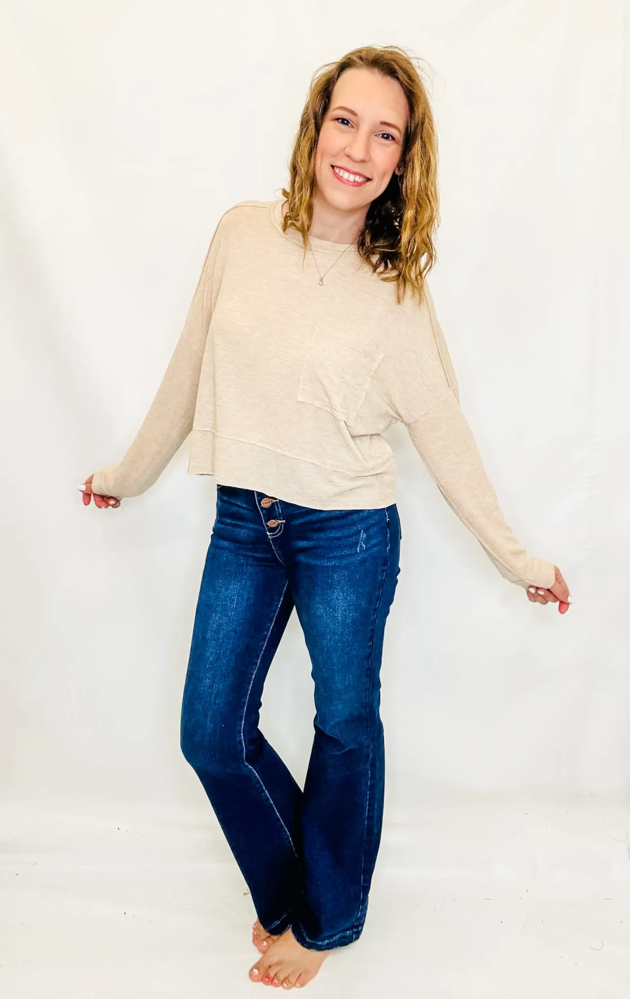 Casual Knit Long Sleeve Tops - Variety