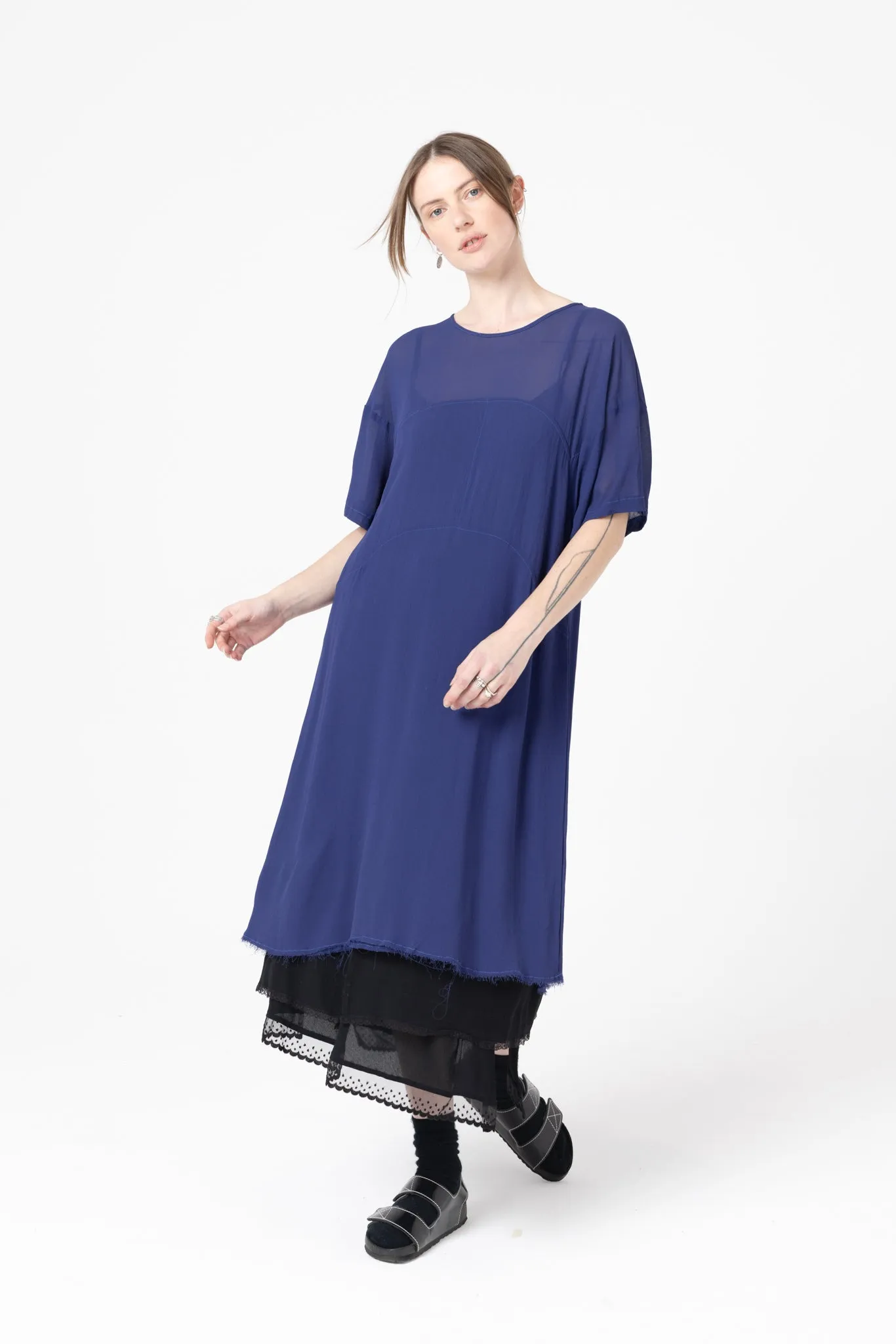 Company Of Strangers - Dimensional Dress Cobalt