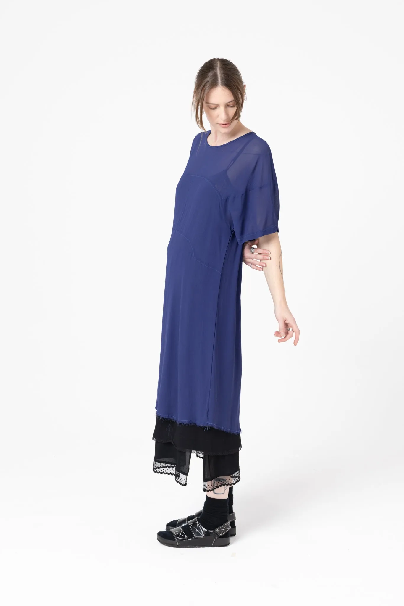 Company Of Strangers - Dimensional Dress Cobalt