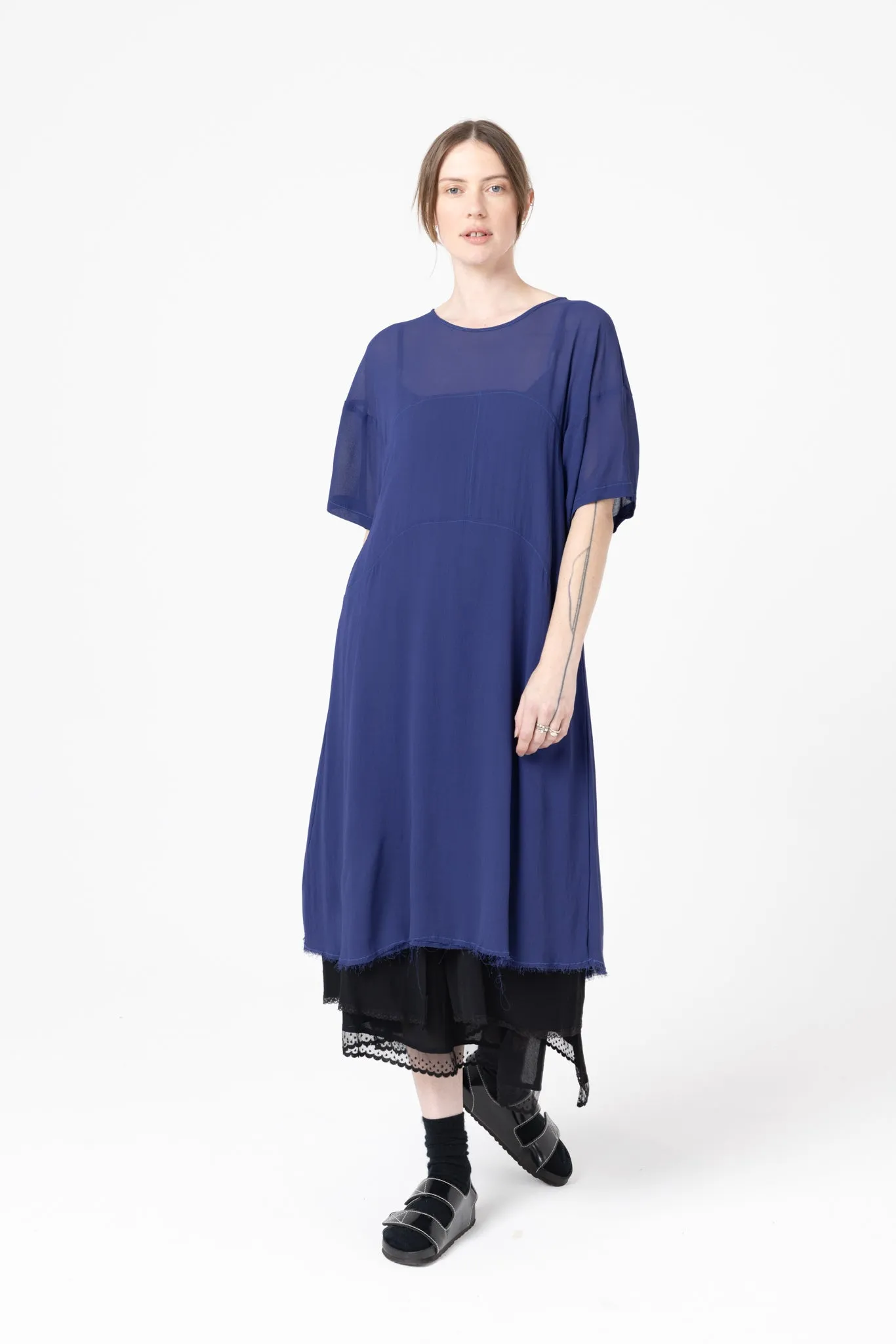 Company Of Strangers - Dimensional Dress Cobalt