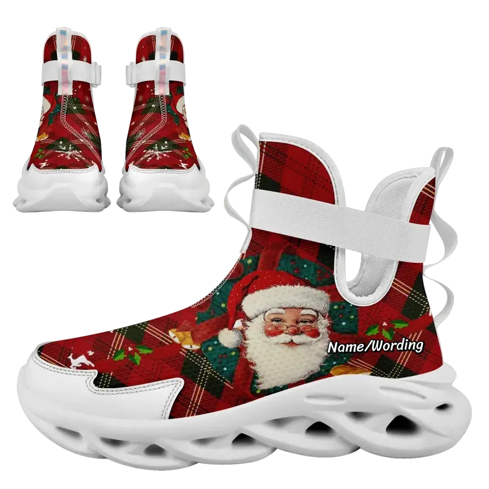 Corporate Gifts,Personalized Santa Claus Sneakers, Custom Xmas Fashion Shoes, Christmas Collection Shoes, Best Gift for Christmas