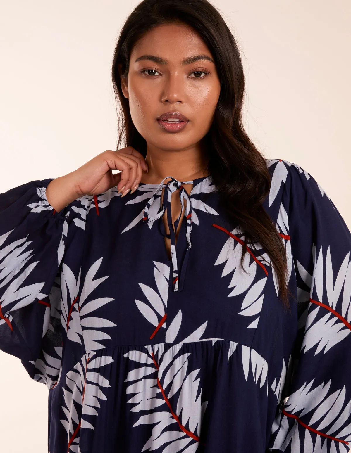 Curve Relaxed Floral Maxi Dress