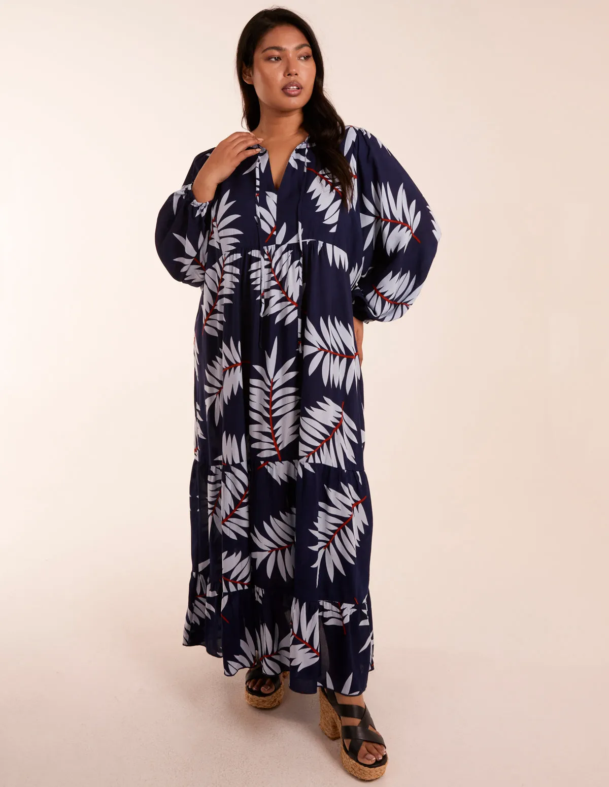 Curve Relaxed Floral Maxi Dress