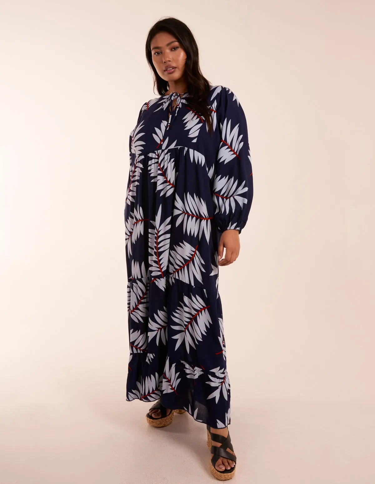 Curve Relaxed Floral Maxi Dress