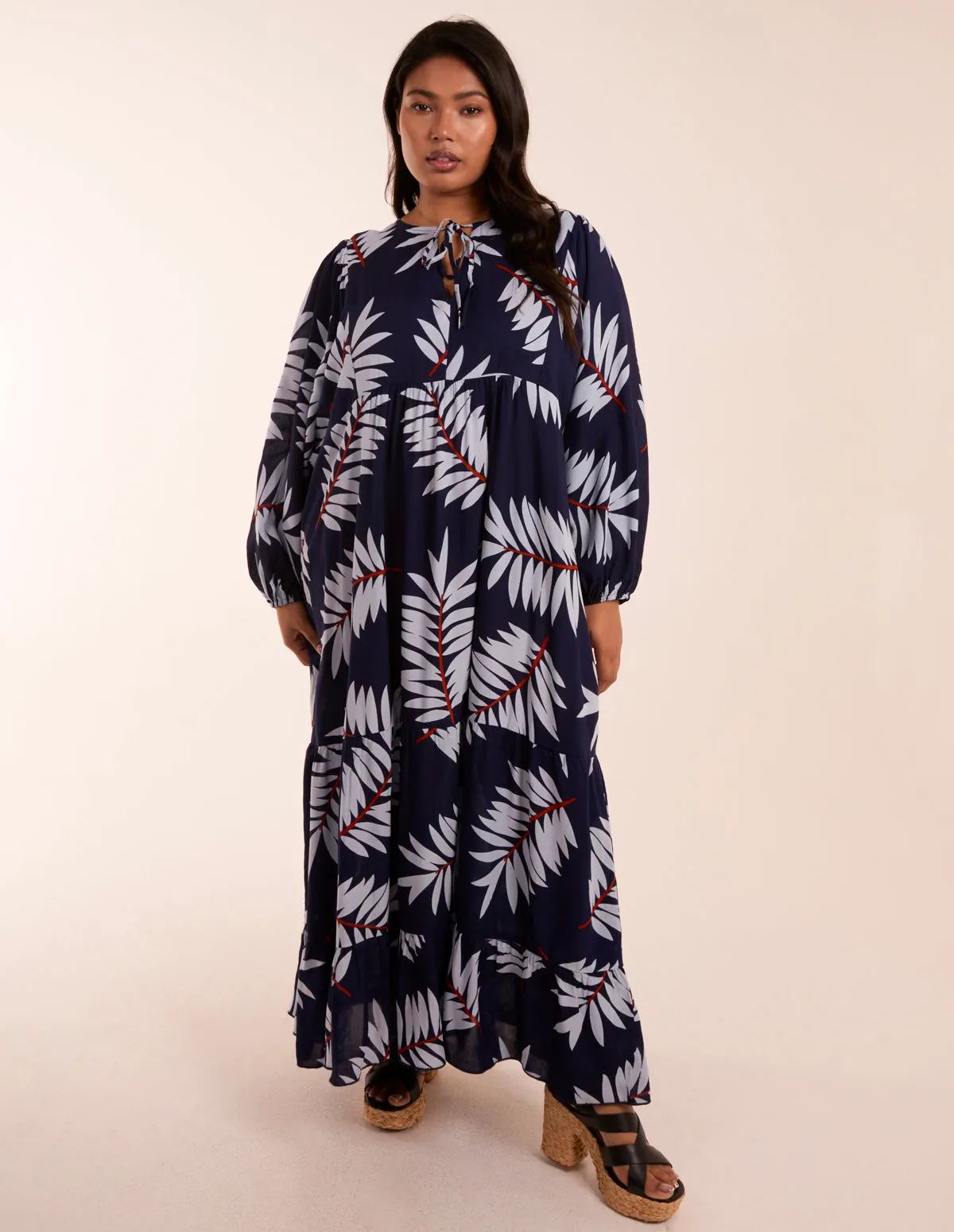 Curve Relaxed Floral Maxi Dress