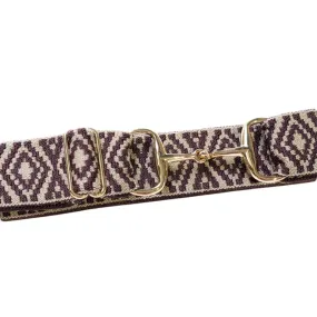 Ellany Fig Ornata Gold Snaffle Bit Elastic Ladies Belt