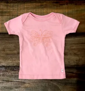 Embroidered Butterfly Baby Tee