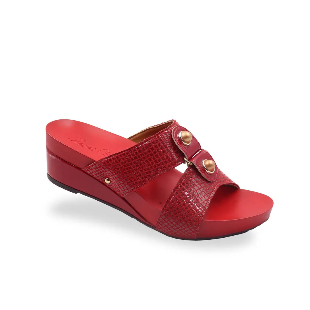 [EXTRA 20% off at cart] Savanna Leather Print Low Wedges