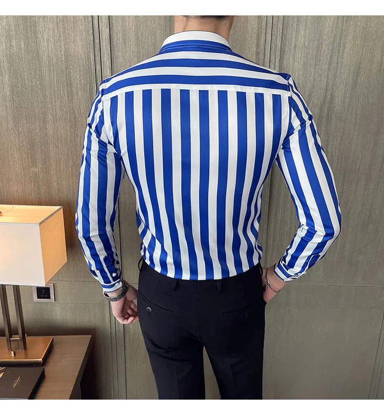Fashion Striped Formal Dress Shirts