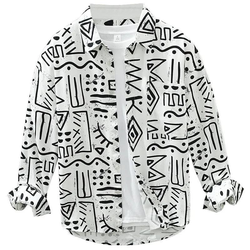 Geometric Printing Shirt