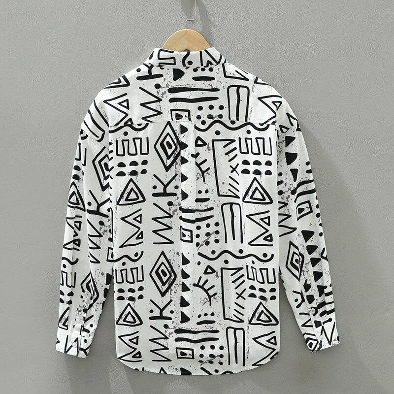 Geometric Printing Shirt