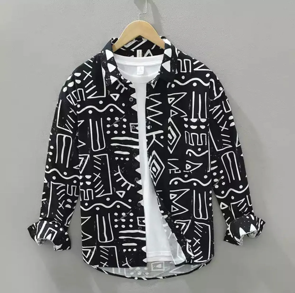 Geometric Printing Shirt
