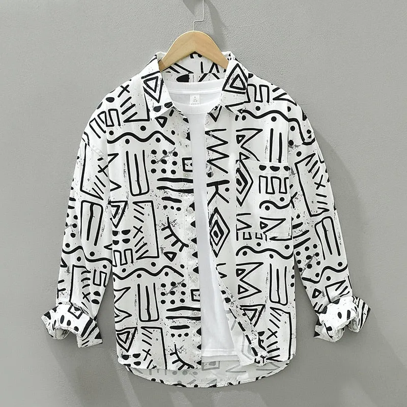 Geometric Printing Shirt