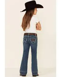 Girl's Wrangler Wide Leg Trouser Jean in Francine