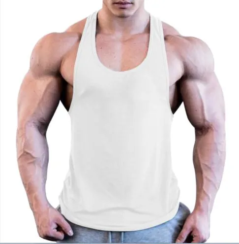 Gym Men Muscle Sleeveless Shirt Tank Top Bodybuilding Sport Fitness Workout Vest