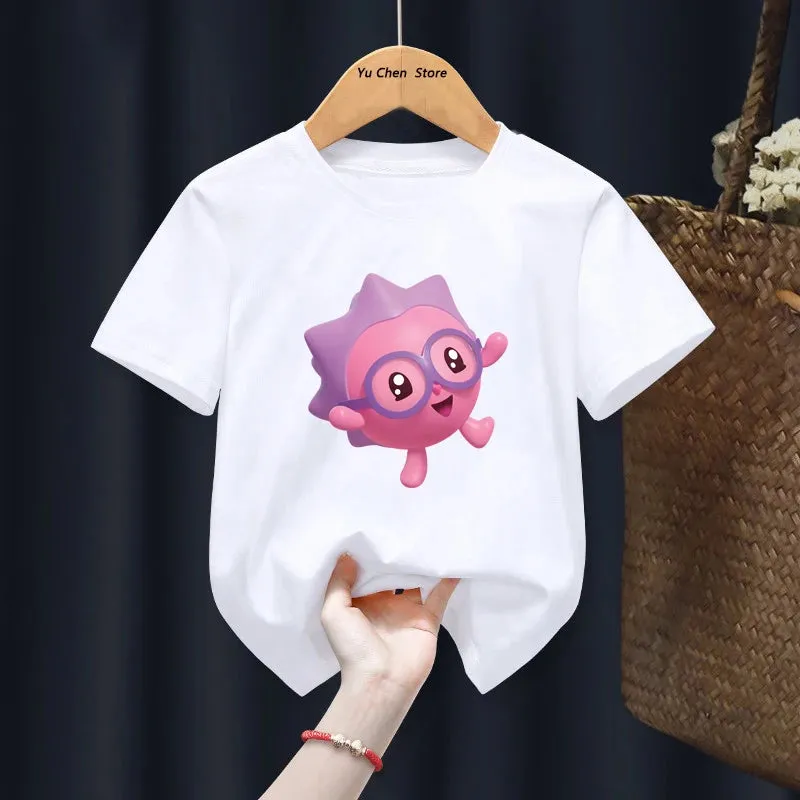 Kawaii BabyRiki T-shirts Boys Girls Cartoon Tshirt Clothes Summer Short Sleeve Kids T shirt BabyRiki For Children Gift tshirt