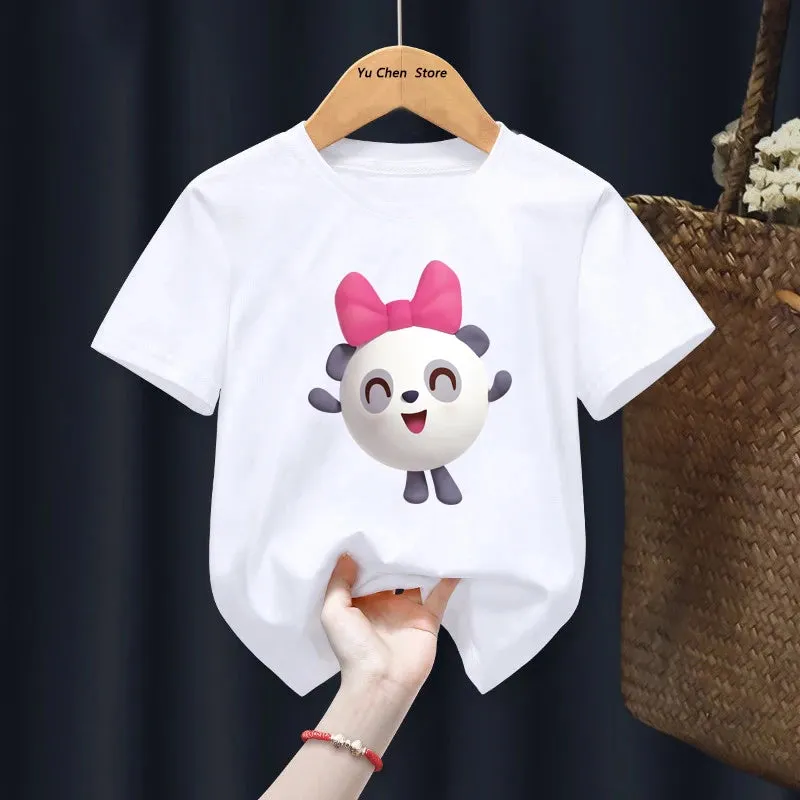 Kawaii BabyRiki T-shirts Boys Girls Cartoon Tshirt Clothes Summer Short Sleeve Kids T shirt BabyRiki For Children Gift tshirt