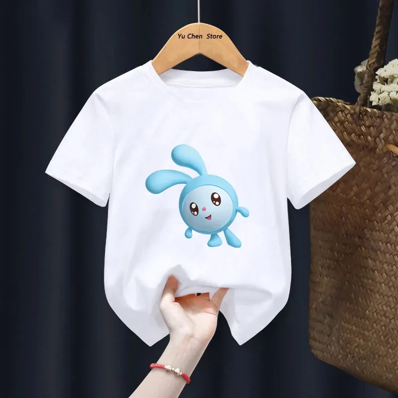 Kawaii BabyRiki T-shirts Boys Girls Cartoon Tshirt Clothes Summer Short Sleeve Kids T shirt BabyRiki For Children Gift tshirt