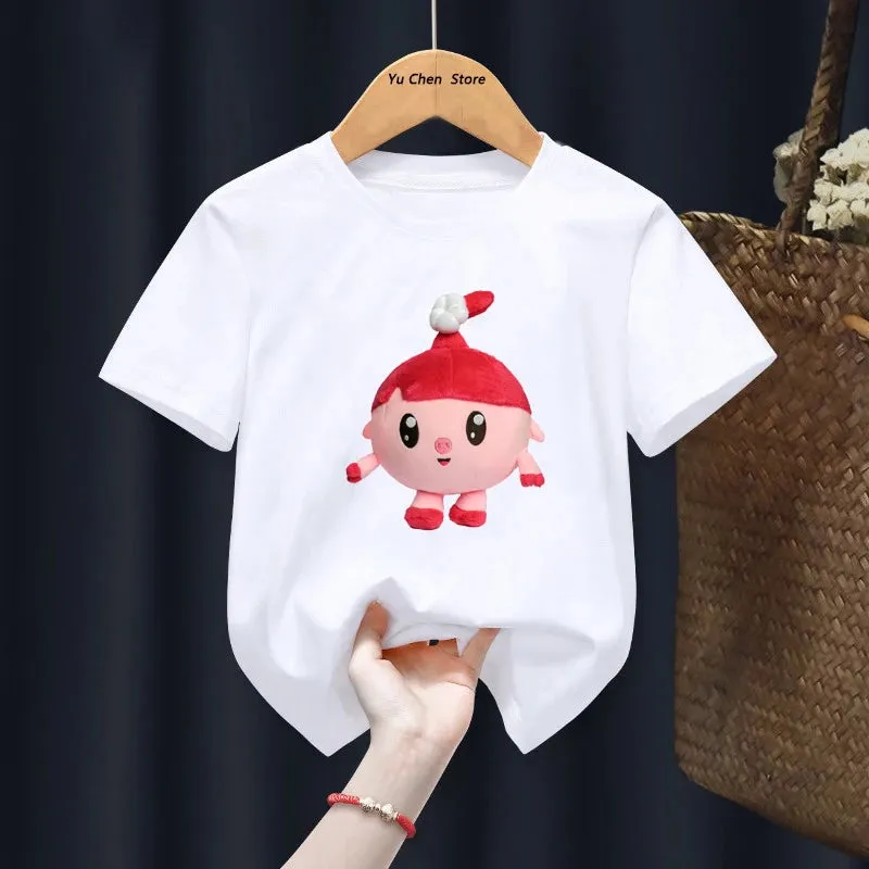 Kawaii BabyRiki T-shirts Boys Girls Cartoon Tshirt Clothes Summer Short Sleeve Kids T shirt BabyRiki For Children Gift tshirt