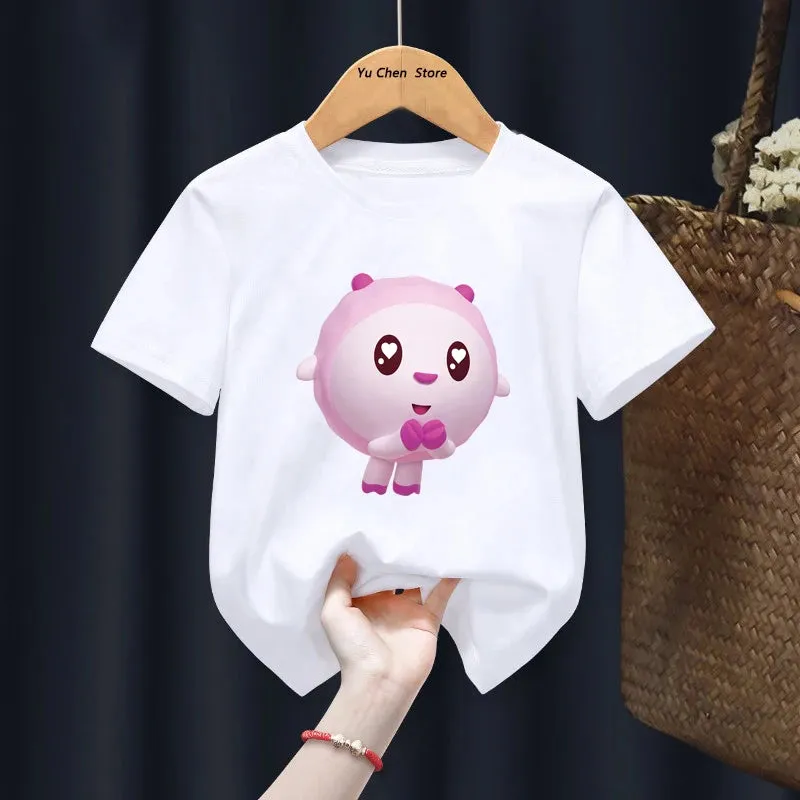Kawaii BabyRiki T-shirts Boys Girls Cartoon Tshirt Clothes Summer Short Sleeve Kids T shirt BabyRiki For Children Gift tshirt