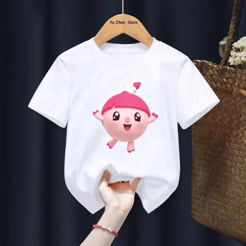 Kawaii BabyRiki T-shirts Boys Girls Cartoon Tshirt Clothes Summer Short Sleeve Kids T shirt BabyRiki For Children Gift tshirt