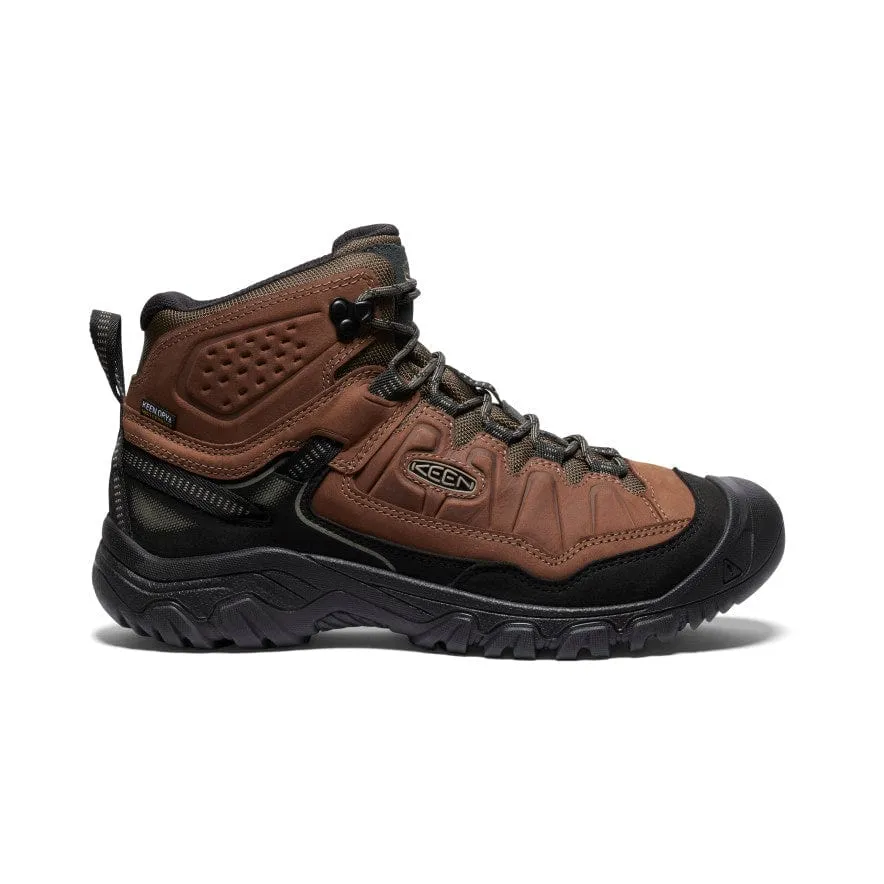 Keen Men's Targhee IV Mid Waterproof Hiking Boots- Bison/ Black