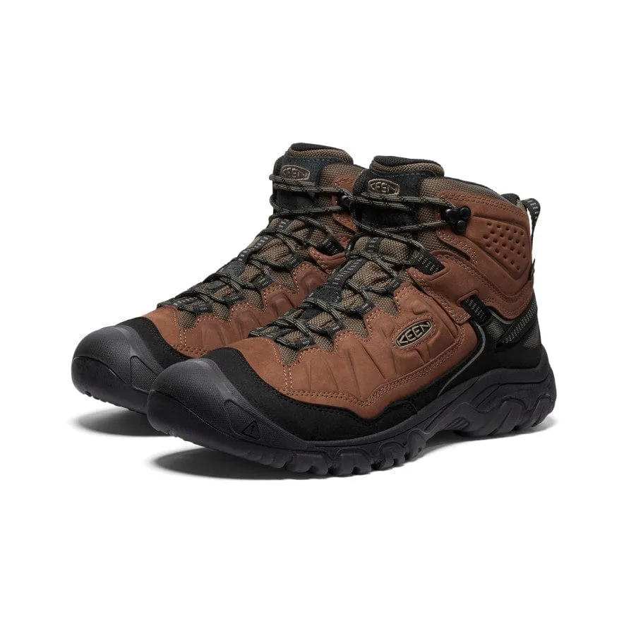Keen Men's Targhee IV Mid Waterproof Hiking Boots- Bison/ Black