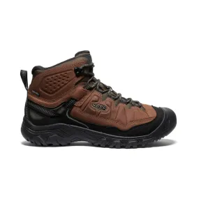 Keen Men's Targhee IV Mid Waterproof Hiking Boots- Bison/ Black