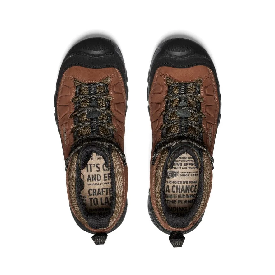Keen Men's Targhee IV Mid Waterproof Hiking Boots- Bison/ Black