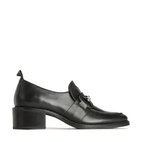 KEILY LEATHER HEEL LOAFERS