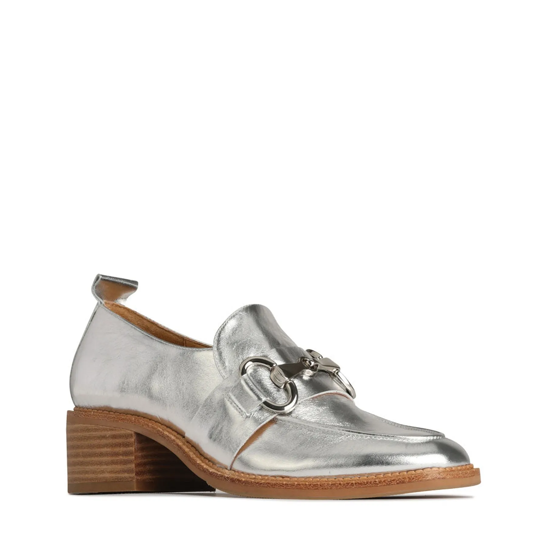 KEILY LEATHER HEEL LOAFERS