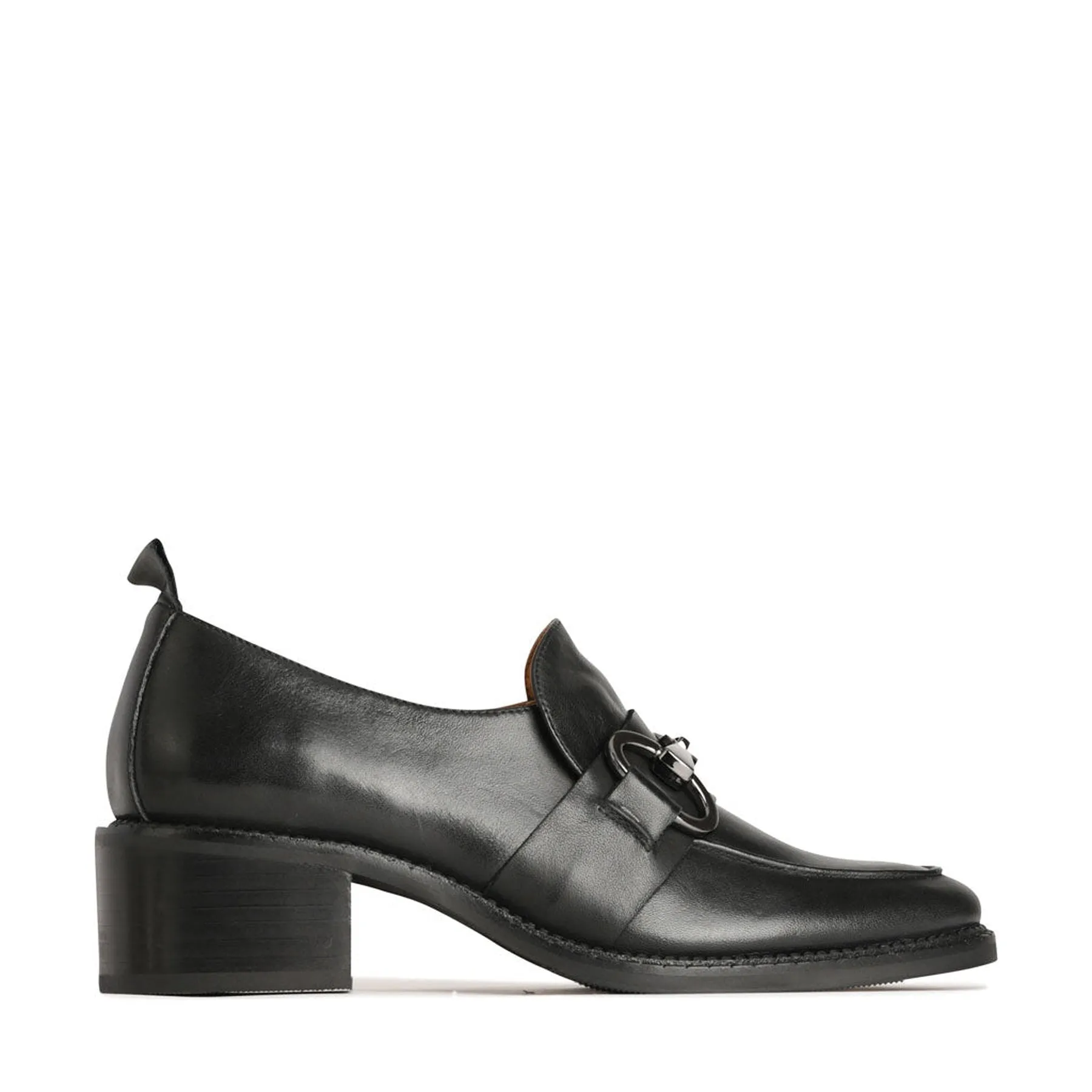 KEILY LEATHER HEEL LOAFERS