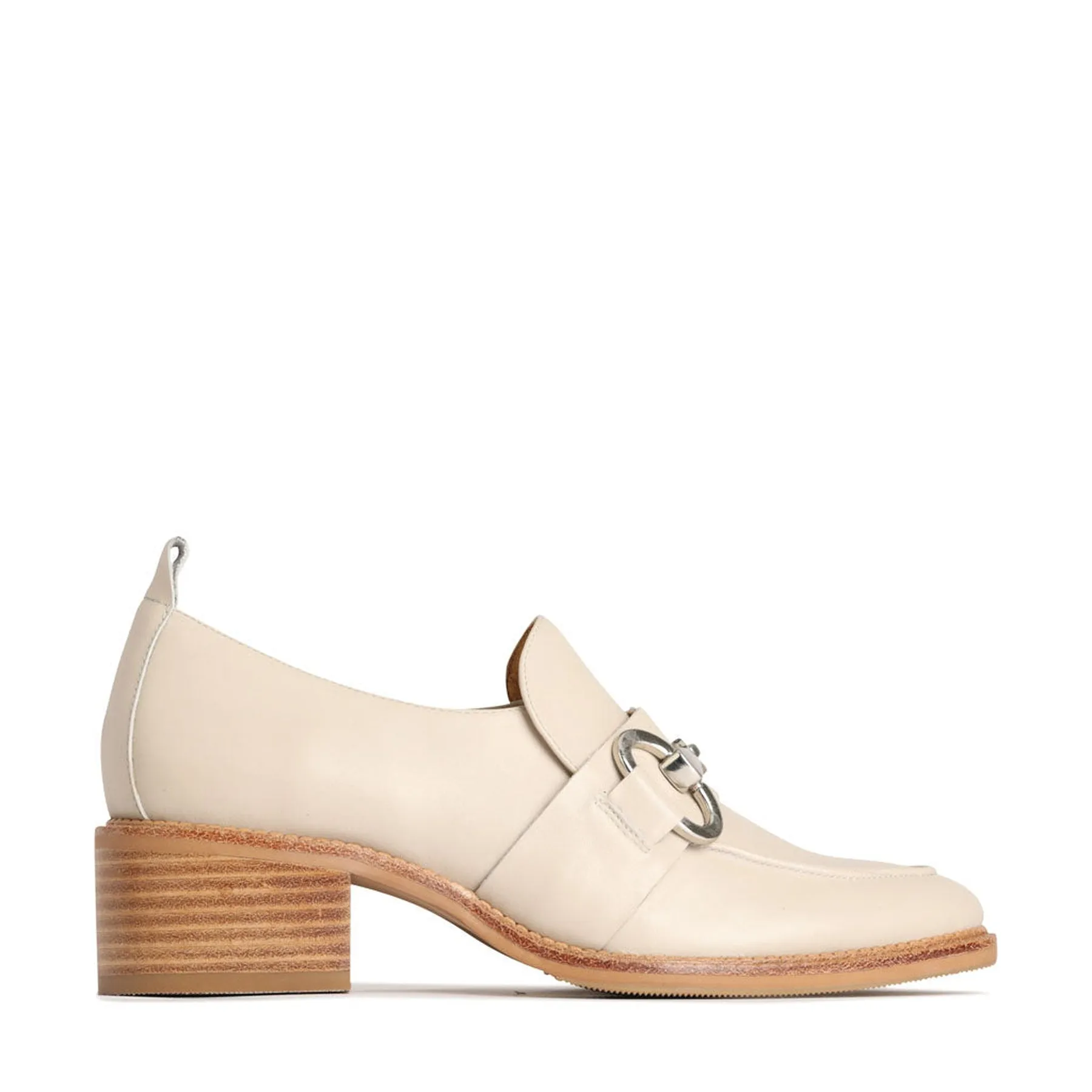 KEILY LEATHER HEEL LOAFERS