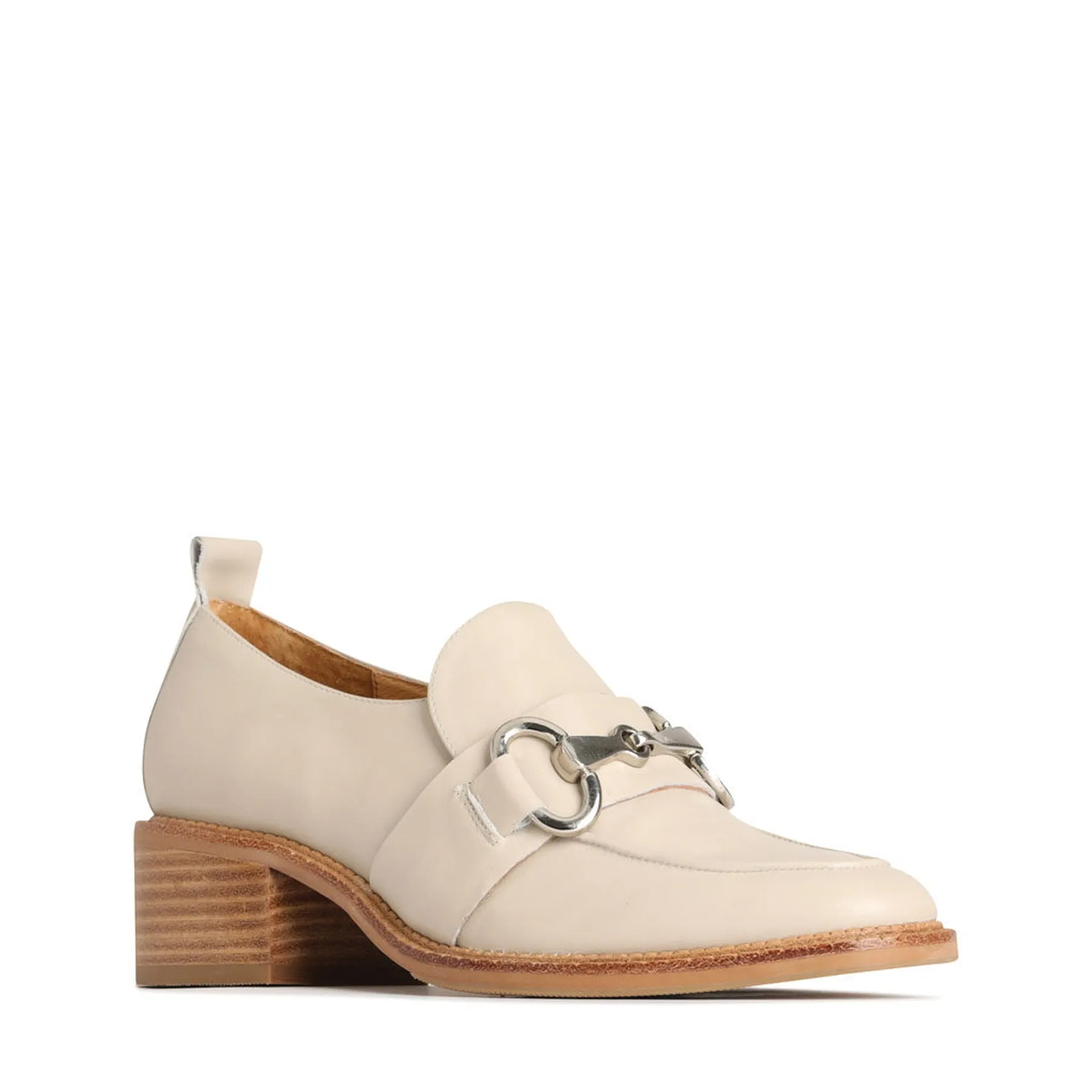 KEILY LEATHER HEEL LOAFERS