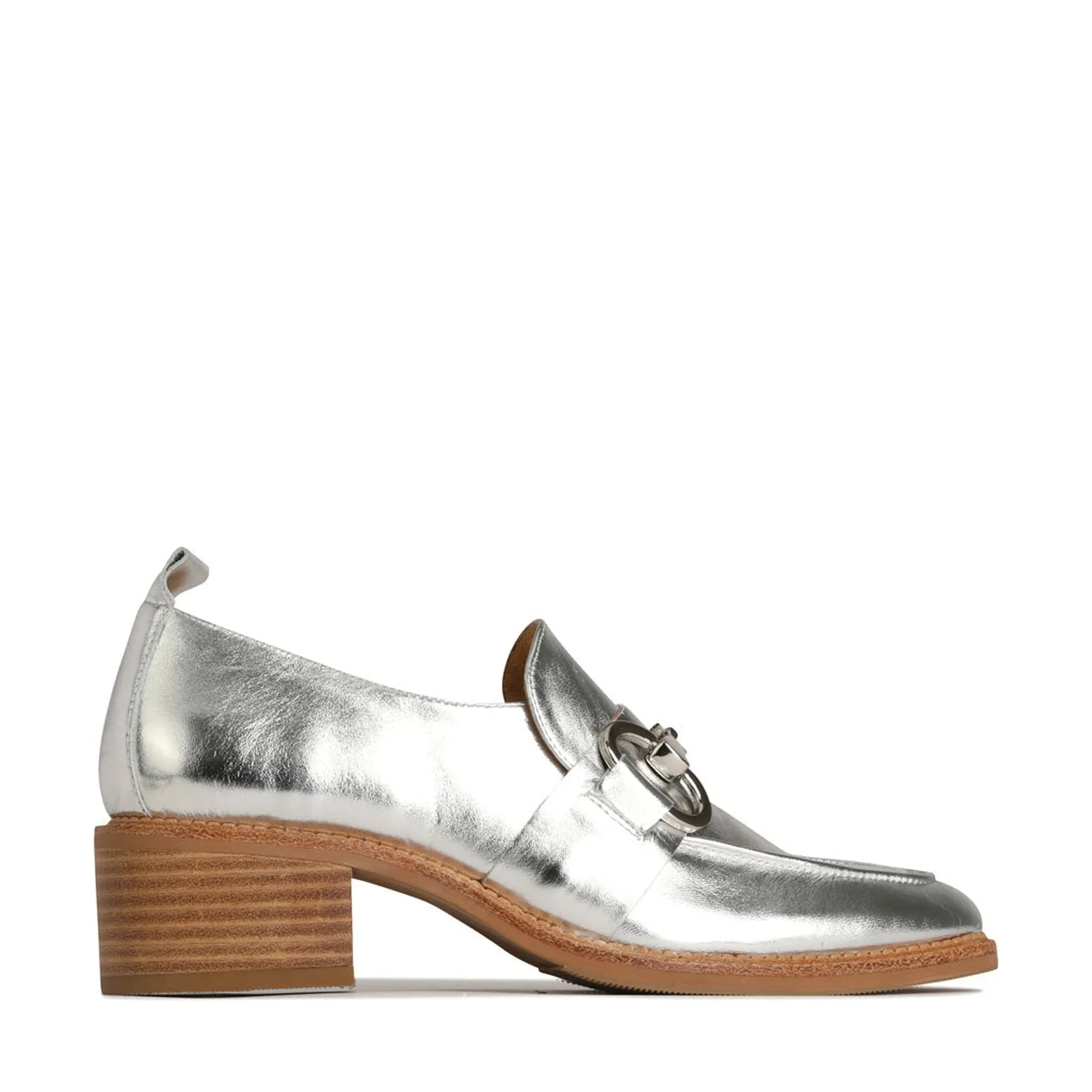 KEILY LEATHER HEEL LOAFERS