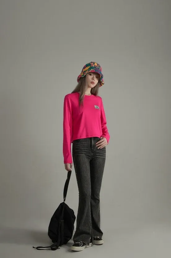 Label Point Casual Tops