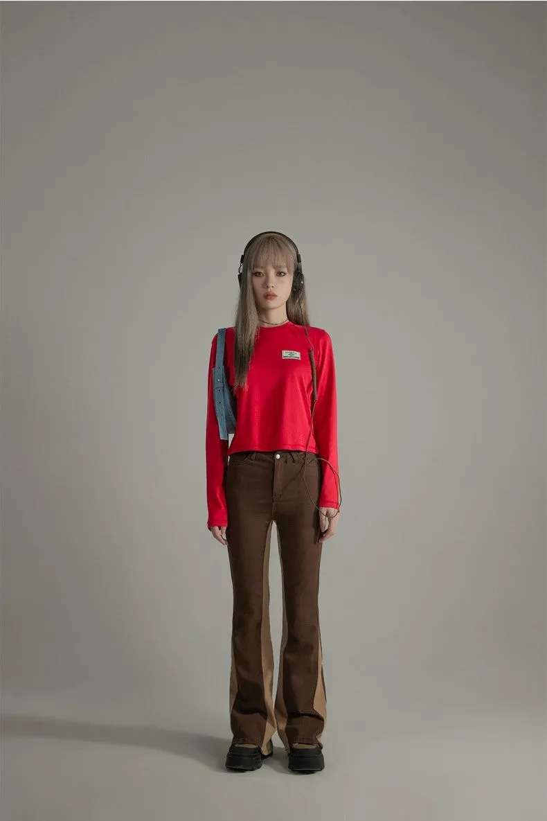 Label Point Casual Tops
